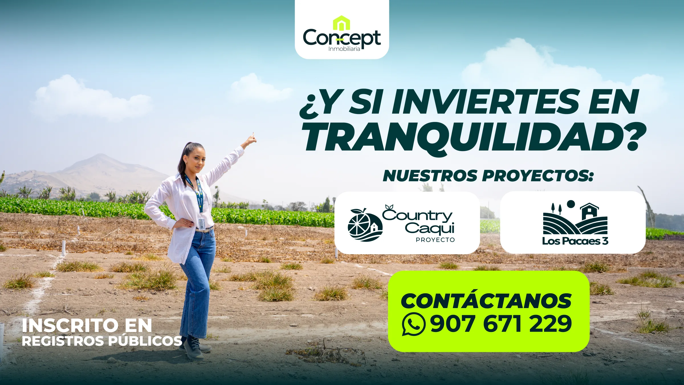 Asesora de Concept presentando proyectos para invertir con tranquilidad